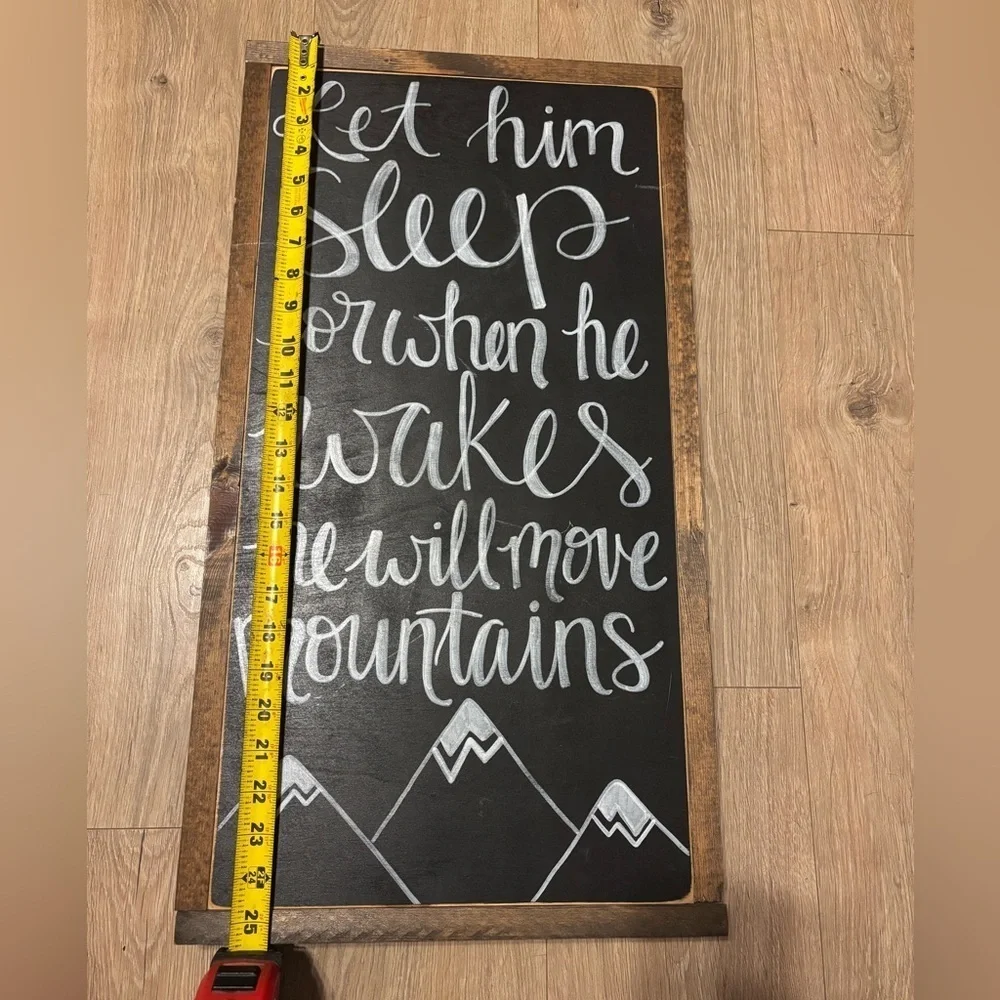 Let Him Sleep Wall Art Sign